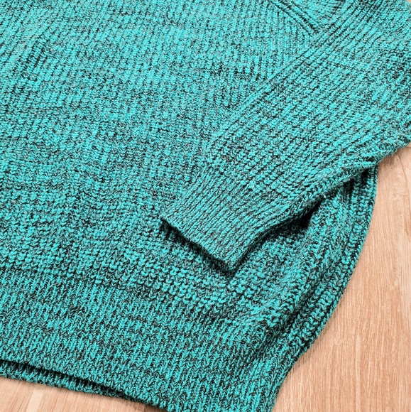 Men's Turquoise Tip Top Tailors Knit Sweater - Picture 2 of 6